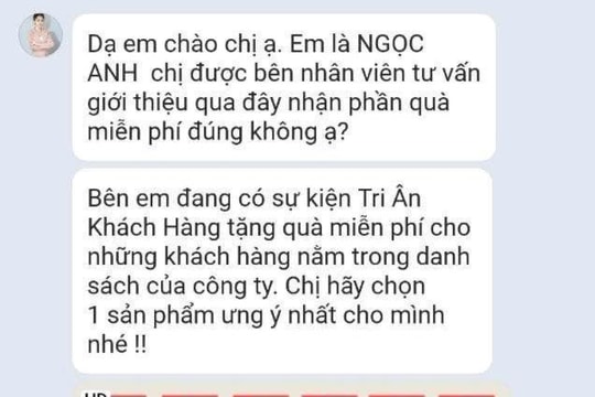 Giả mạo Điện máy Xanh tặng quà tri ân dịp 20/10