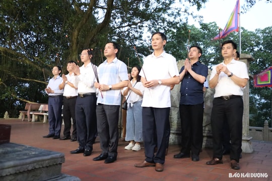 Thị xã Kinh Môn tổ chức Lễ tưởng niệm 723 năm ngày mất Hưng Đạo vương Trần Quốc Tuấn