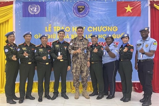 Vietnamese police officers honored by UNMISS