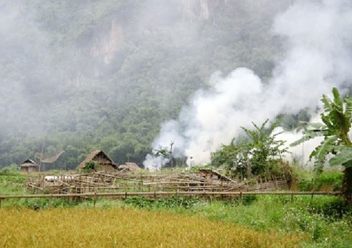 Những lọn khói mắc mưa