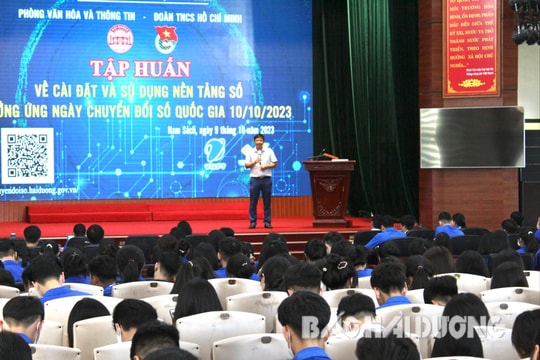 Nam Sách hưởng ứng Ngày Chuyển đổi số quốc gia năm 2023