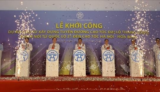 Khởi công đường nối cao tốc đại lộ Thăng Long đến cao tốc Hòa Lạc - Hòa Bình