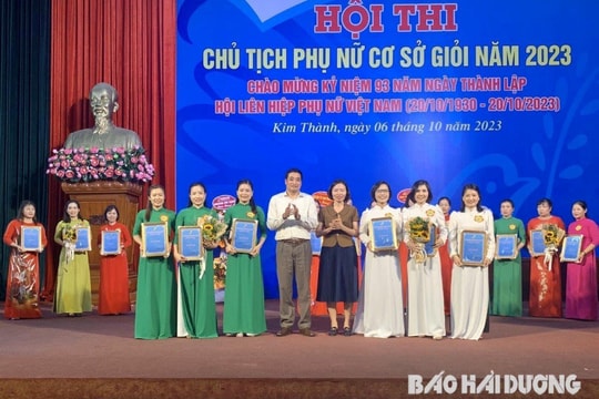 Hải Dương có 6 phụ nữ được biểu dương Chủ tịch Hội Phụ nữ cơ sở giỏi toàn quốc