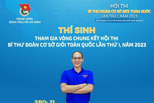 Bí thư Đoàn xã Gia Khánh tham gia vòng chung kết Hội thi Bí thư Đoàn cơ sở giỏi toàn quốc