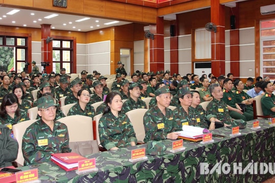 Khai mạc diễn tập khu vực phòng thủ huyện Bình Giang