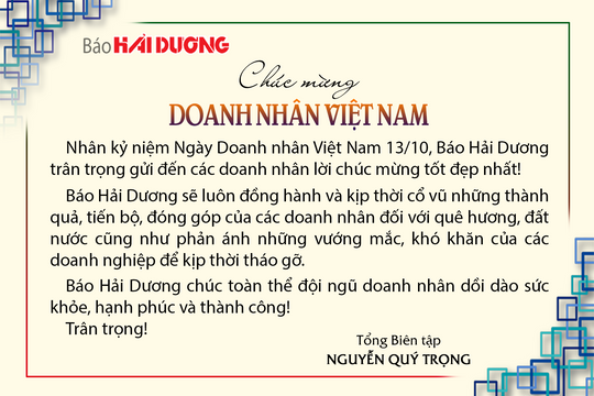Chúc mừng Ngày Doanh nhân Việt Nam 13/10