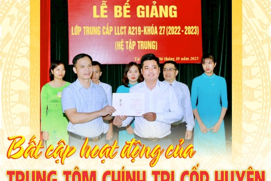 Bất cập hoạt động của Trung tâm Chính trị cấp huyện