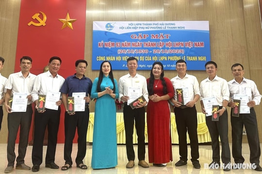 47 nam giới Hải Dương đầu tiên là hội viên danh dự của Hội Liên hiệp phụ nữ Việt Nam