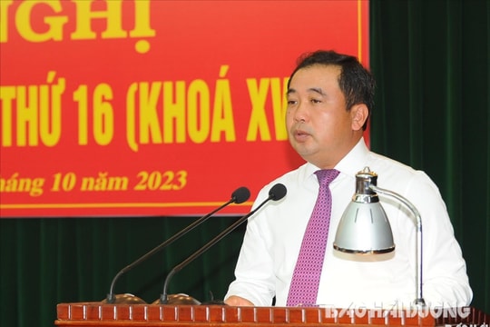 Khai mạc Hội nghị lần thứ 16 Ban Chấp hành Đảng bộ tỉnh Hải Dương