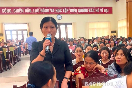 Cẩm Giàng đối thoại về chính sách bảo hiểm xã hội với giáo viên mầm non