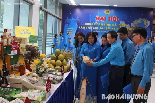 Trưng bày nhiều sản phẩm sáng tạo tại Đại hội Công đoàn tỉnh Hải Dương