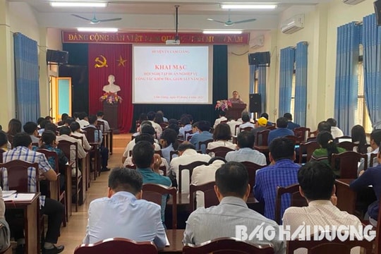 Cẩm Giàng kiểm tra khi có dấu hiệu vi phạm 31 tổ chức đảng, đảng viên