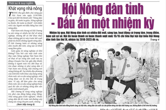 Xem gì trên báo Hải Dương ngày 16/10?