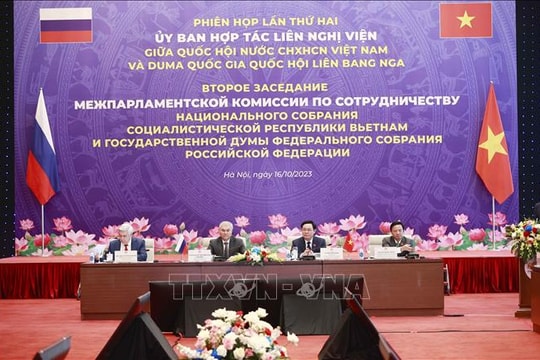 Thông cáo kết quả Phiên họp lần thứ hai Ủy ban hợp tác liên nghị viện Việt Nam - LB Nga