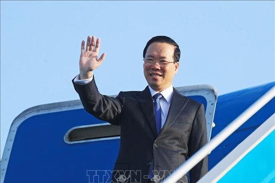 Chủ tịch nước Võ Văn Thưởng lên đường tham dự Diễn đàn cấp cao hợp tác quốc tế "Vành đai và Con đường" lần thứ ba