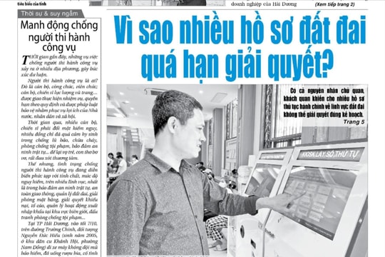 Xem gì trên báo Hải Dương ngày 17/10?
