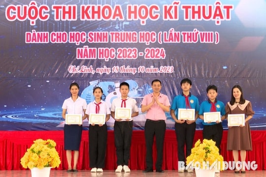 19 dự án tham gia cuộc thi sáng tạo khoa học kỹ thuật dành cho học sinh THCS ở Chí Linh