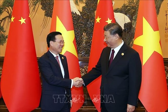 Chủ tịch nước Võ Văn Thưởng hội kiến Tổng Bí thư, Chủ tịch Trung Quốc Tập Cận Bình