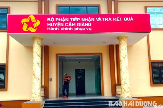 Cẩm Giàng khánh thành nhà làm việc của Bộ phận "một cửa"