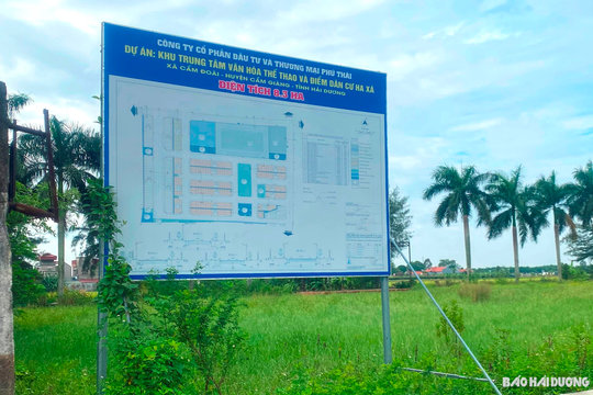 Còn 17 hộ ở thôn Ha Xá chưa nhận tiền bồi thường đất xây dựng Khu trung tâm văn hóa, thể thao 