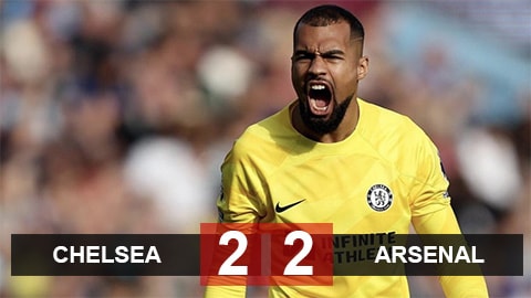 Chelsea 2-2 Arsenal: Chia điểm đáng tiếc