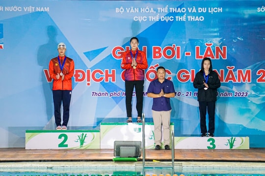 Hải Dương giành 5 huy chương vàng Giải vô địch bơi - lặn quốc gia năm 2023