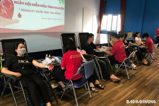 Công nhân, lao động Công ty TNHH May mặc Makalot hiến 307 đơn vị máu