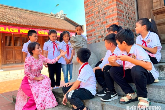 Học sinh Gia Lộc tìm hiểu lịch sử, nét đẹp làng nghề truyền thống
