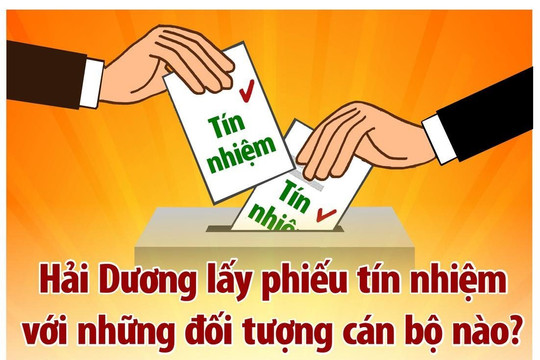 Hải Dương lấy phiếu tín nhiệm với những đối tượng cán bộ nào?