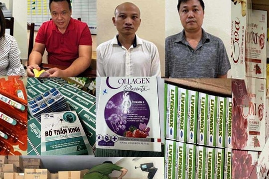 Tạm giữ hình sự 4 đối tượng trong đường dây hơn 60.000 thực phẩm chức năng giả