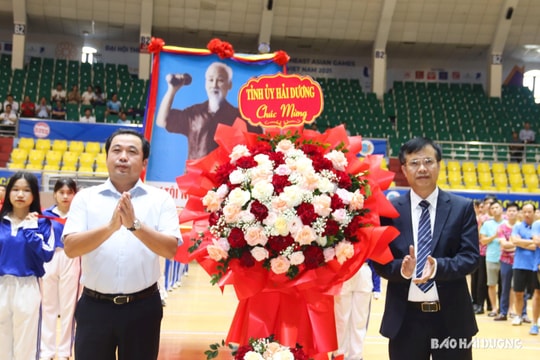 Gần 300 vận động viên tranh tài tại hội thao khối thi đua cơ quan tham mưu về kinh tế Hải Dương