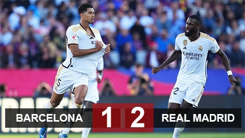 Bellingham lập cú đúp giúp Real Madrid thắng ngược Barca