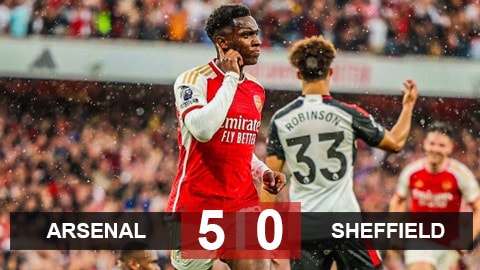 Arsenal 5-0 Sheffield: Người hùng Nketiah