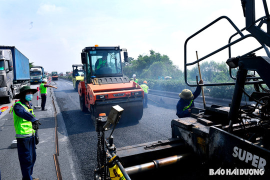 Cận cảnh thi công 2 gói thầu trên quốc lộ 5