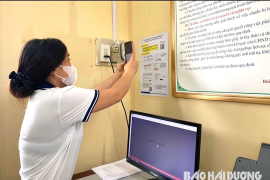 Hơn 98% số hồ sơ thủ tục hành chính ở Kim Thành được số hoá đầy đủ thành phần