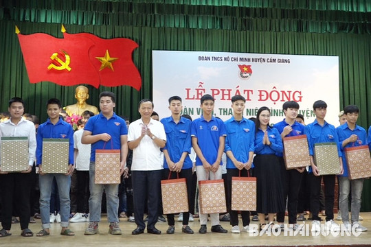 84 thanh niên Cẩm Giàng tình nguyện thực hiện nghĩa vụ quân sự năm 2024