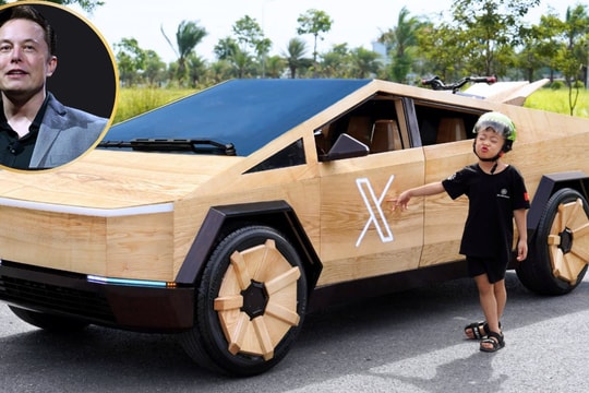 Nghệ nhân gỗ Việt Nam chế tạo xe Cybertruck độc đáo thu hút cả thế giới