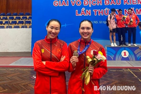 Hải Dương giành 2 huy chương vàng môn đấu kiếm và bóng bàn