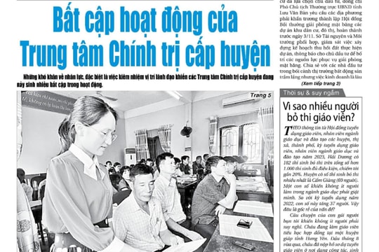 Xem gì trên báo Hải Dương ngày 31/10?