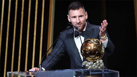 Messi đoạt Quả bóng vàng thứ 8 trong sự nghiệp
