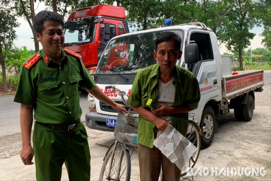 Công an Thanh Hà giúp người đàn ông ở Ninh Bình đi lạc sau 4 ngày về nhà