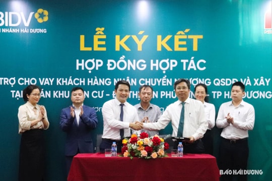 BIDV Hải Dương và Newland ký kết hợp tác tài trợ vốn ngân hàng