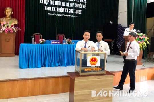 Phó Bí thư Thường trực Huyện ủy Thanh Hà được bầu giữ chức Chủ tịch HĐND huyện
