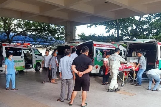 Nổ bình khí gas, 9 công nhân ở Quảng Ngãi bị bỏng