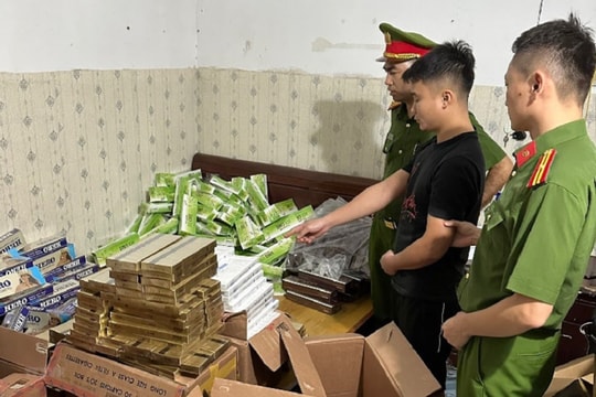 Hà Nội triệt phá đường dây buôn bán trái phép thuốc lá nước ngoài