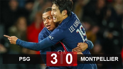 PSG 3-0 Montpellier: Nhà vua trở lại đỉnh bảng