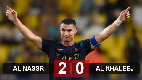 Al Nassr 2-0 Al Khaleej: Ronaldo tỏa sáng rực rỡ, Al Nassr sở hữu mạch thắng lịch sử