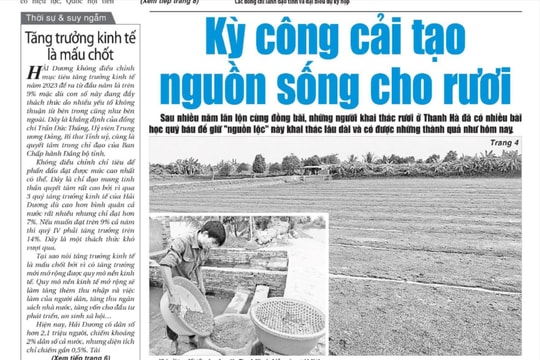 Xem gì trên báo Hải Dương ngày 7/11?