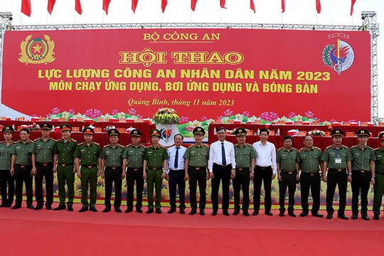 Hơn 2.000 người dự Hội thao lực lượng Công an Nhân dân năm 2023