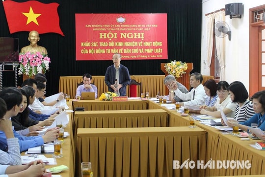 Trao đổi kinh nghiệm giám sát, phản biện xã hội tại Hải Dương